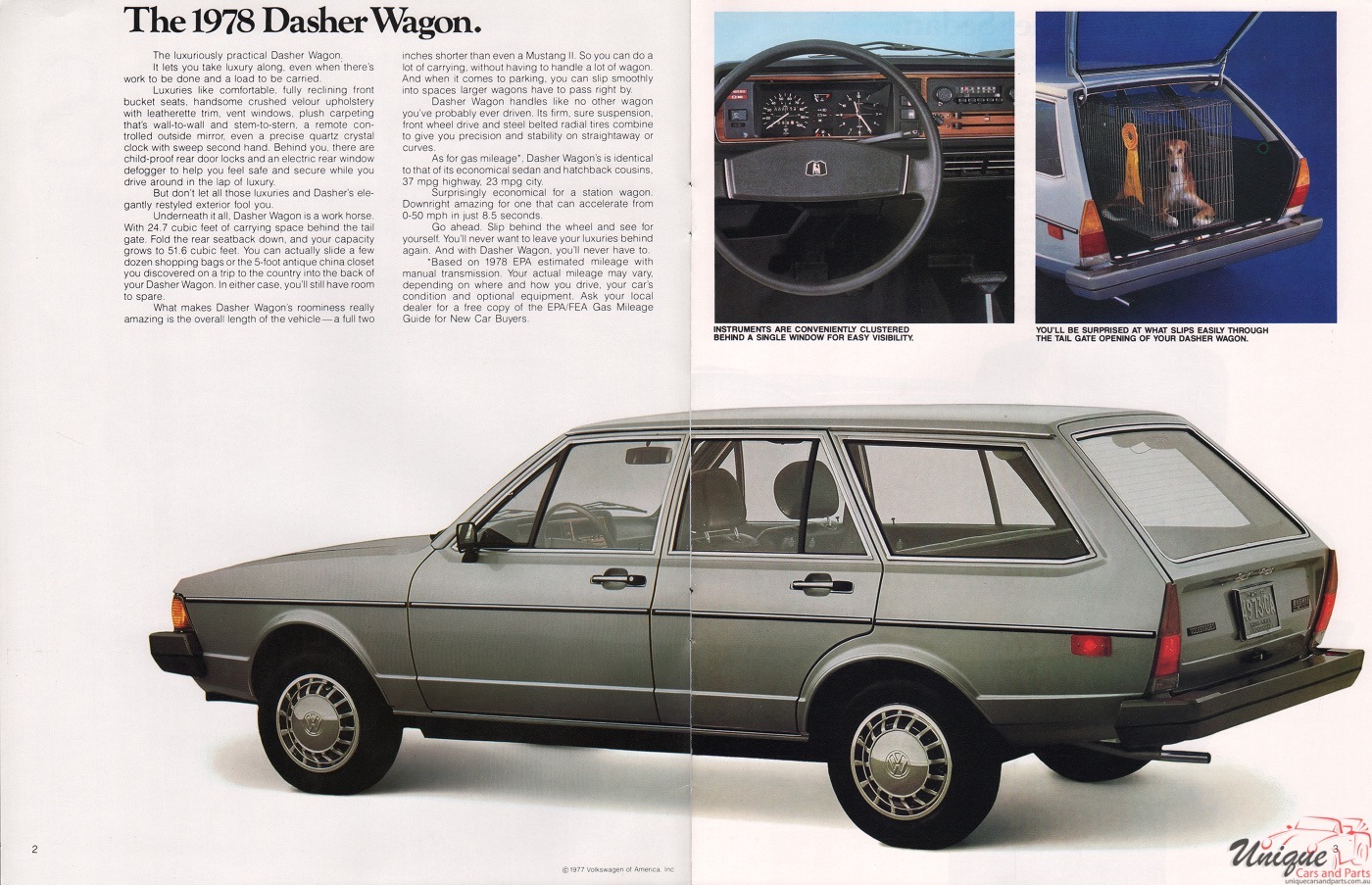 1978 VW Dasher Brochure Page 10
